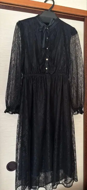 evelyn 전체 레이스 맥시 원피스