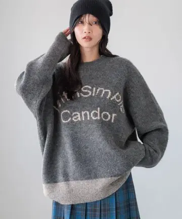 로리즈팜 모듬 로고 니트 풀오버 LS 새상품