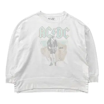 USA 구제 의류 AC/DC 맨투맨 트레이닝복 프린트 밴딩 락