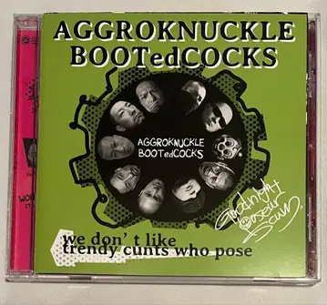 AGGROKNUCKLE BOOTed COCKS split CD Skins