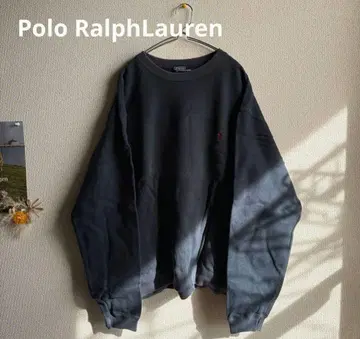 90s USA제 랄프 로렌 맨투맨 풀오버 M 네이비