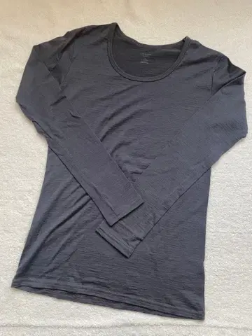 ICEBREAKER 메리노 그레이 긴팔 티셔츠 S 사이즈