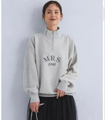 [ 새상품 ] MRS 1998 집업 맨투맨 로고 그레이