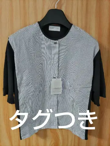 휴먼 우먼 직물 콤비 니트