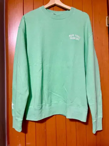 New York Yankees 트레이닝복 민트 그린