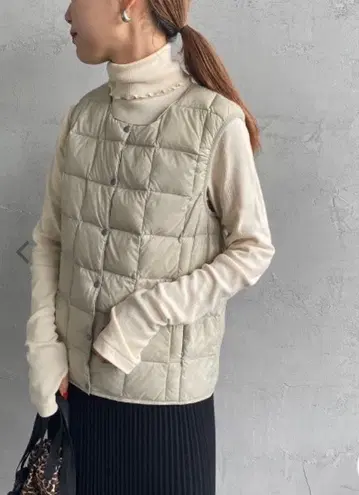 타이온 크루넥 이너 다운 베스트 여성용 WEB 한정품