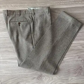 INCOTEX x BEAMS F 하운드투스 플란넬 슬랙스 52