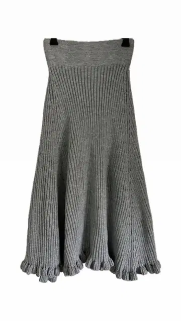MEER. 니트 스커트 그레이