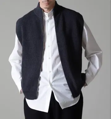 nano universe 리브 편직 드라이버 베스트 XL 블랙