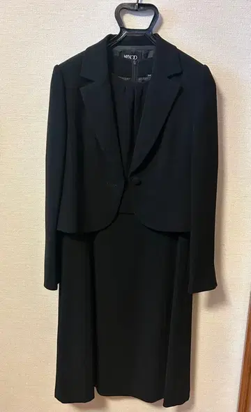 MENOD 예복 블랙 포멀 원피스 자켓 세트 9AR