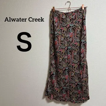 Alwater Creek [ S ] 꽃무늬 플레어 스커트 롱 스타일리시