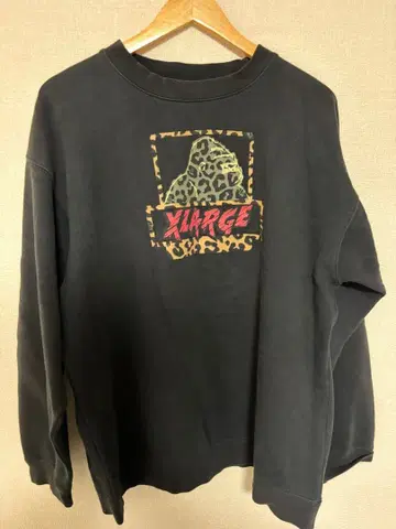XLARGE 레오파드 프린트 맨투맨 L
