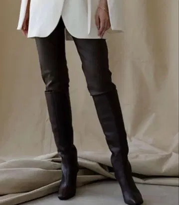 anuans 핏 롱 부츠 브라운 ( BROWN )