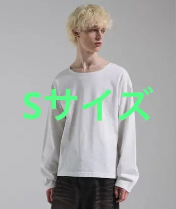 Parts lab. 크루넥 롱T 화이트 S 사이즈 새상품