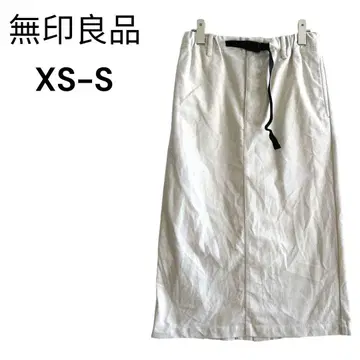 무인양품 MUJI 롱 스커트 내추럴 심플 캐주얼 1536