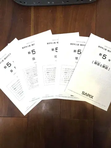 SAPIX 신학년 입실 조별 편성 테스트 신 5학년