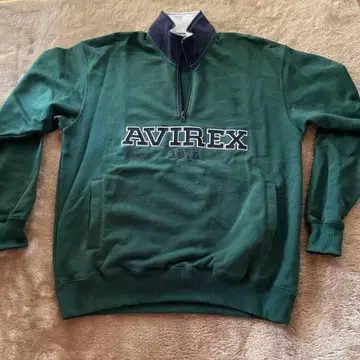 AVIREX 하프 지퍼 트레이닝복 L 그린