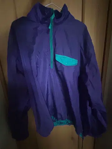 LLBean 나일론 자켓 보라색/파랑