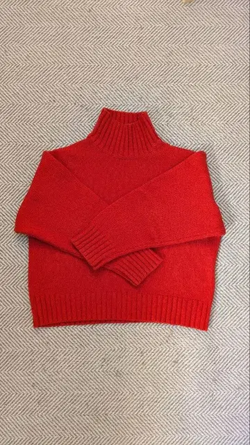 스티븐 앨런 터틀넥 니트 오렌지