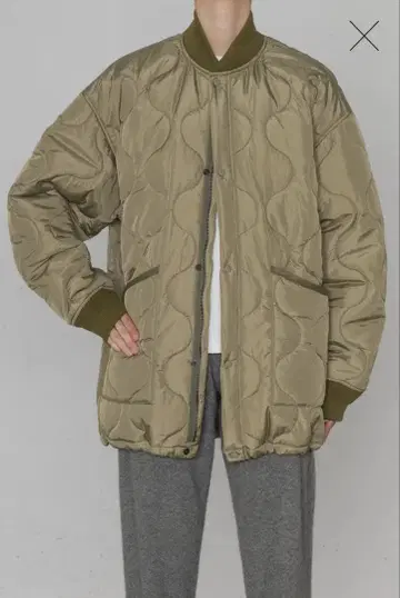 HYKE 퀼트 CWU 자켓