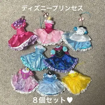 디즈니 프린세스 드레스형 스트랩 8개 세트