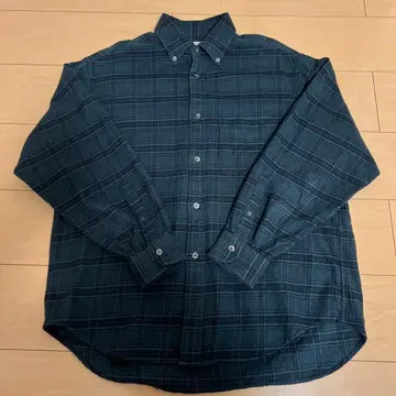 BEAUTY&YOUTH 체크 무늬 버튼 다운 셔츠 M 사이즈