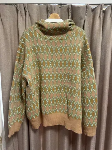 dairiku 니트 후드티 발라클라바