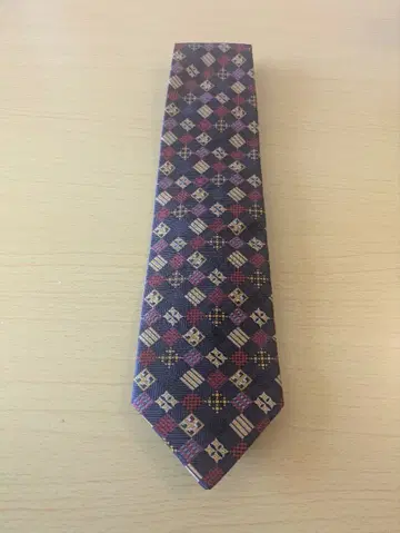 dunhill 기하학 패턴 남성용 넥타이