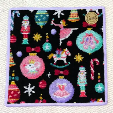 페이러 차코트 콜라보 너트 크래커 손수건 블랙 새상품