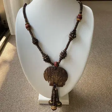 스리랑카 제 롱 목걸이 빅 사이즈 레트로 자라자라 벼룩시장 B