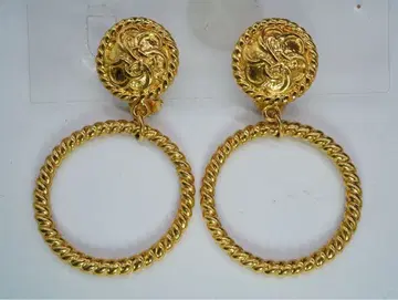 MOSCHINO 빈티지 스타일 후프 귀찌 (80~90년대풍)