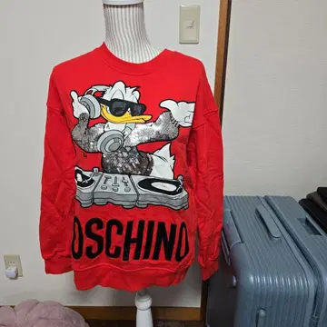 H&M MOSCHINO 도널드 덕 맨투맨 S