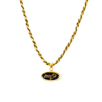4.W.A. JEWELRY SUPPLY. EMBLEM NECKLACE