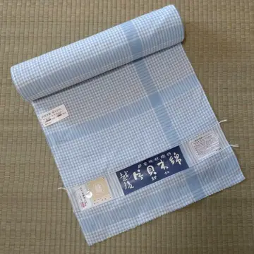 기모노 옷감 카타카이 목화 체크 무늬