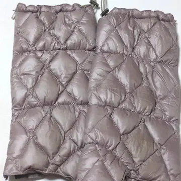 힐 크릭 다운 레그 워머 핑크 탁한 색 더블 지퍼