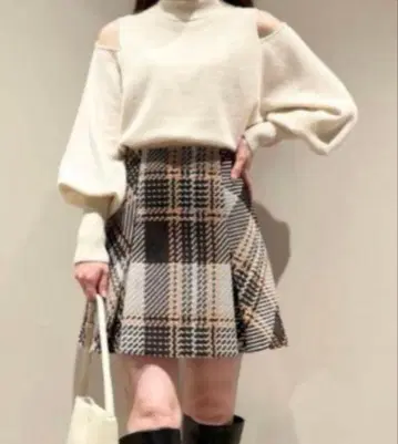 SNIDEL 로빙 체크 미니 스커트 사이즈 1