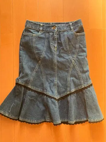y2k 머메이드 데님 스커트
