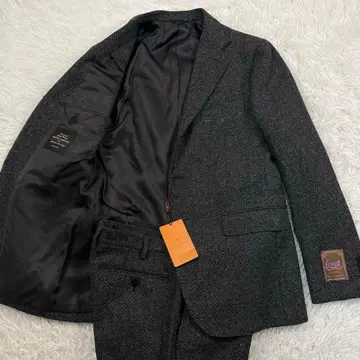 택 포함 유나이티드 애로우즈 수트 2P 헤링본 울 그레이 50