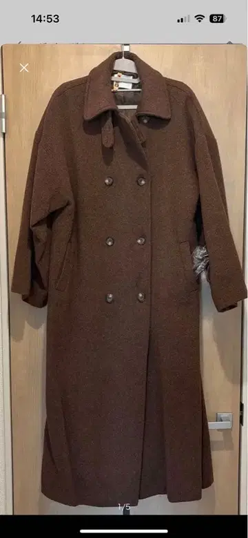 MURUA 브라운 롱 코트