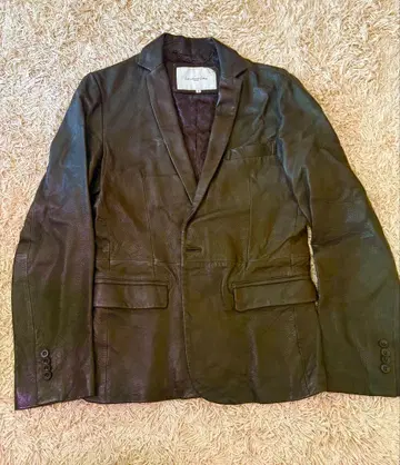 International Gallery BEAMS 블랙 가죽 자켓