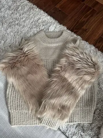 ROSSO 퍼 포함 니트 스웨터 새상품급! 어반 리서치