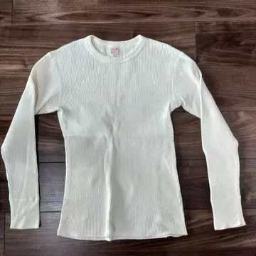 리얼 맥코이 BALL PARK 와플 서멀 셔츠 S 아이보리