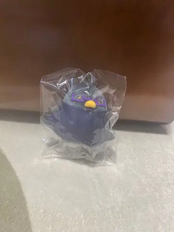 보라색 새 캐릭터 봉제 키링