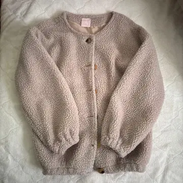 17kg 베이지 플리스 자켓 프리 사이즈