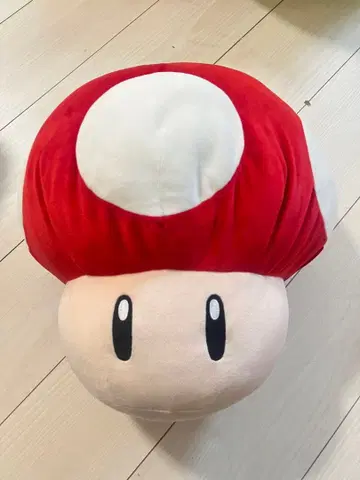 마리오 버섯 쫀득쫀득 봉제 인형 약 35cm