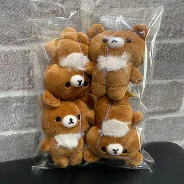 리락쿠마 밴딩 끈 포함 마스코트 차이로이코구마 4개 3개