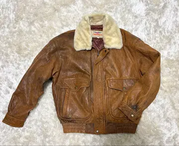 FRIEDRICH 브라운 라무 가죽 자켓