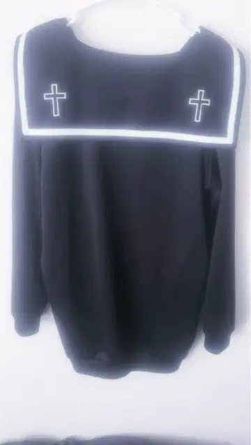 FUNKY FRUIT 세일러 카라 크로스 후드티