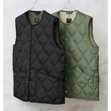 타이론 밀리터리 크루넥 버튼 다운 베스트