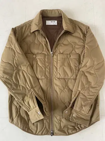 쓰리 도트 퀼팅 셔츠 (아우터용)